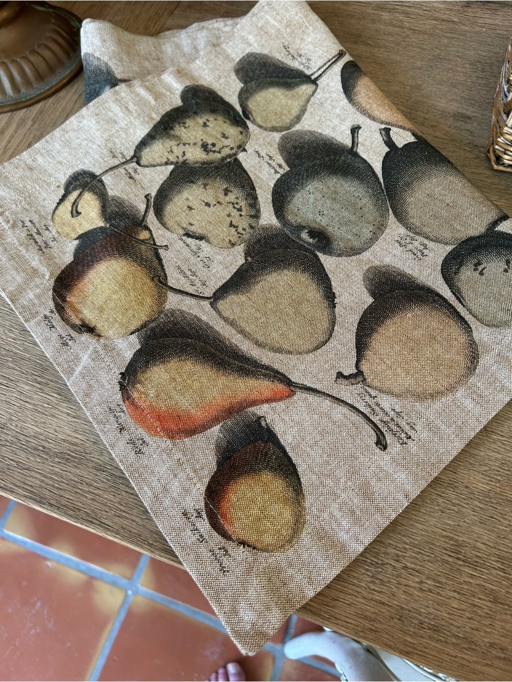 John Derian Pear Table Runner